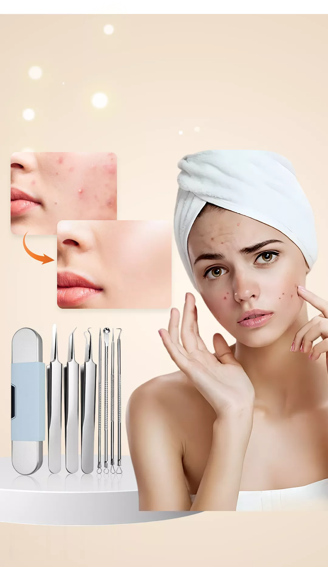 🛑OFERTA 2X1🛑 Set para puntos negros 8 piezas