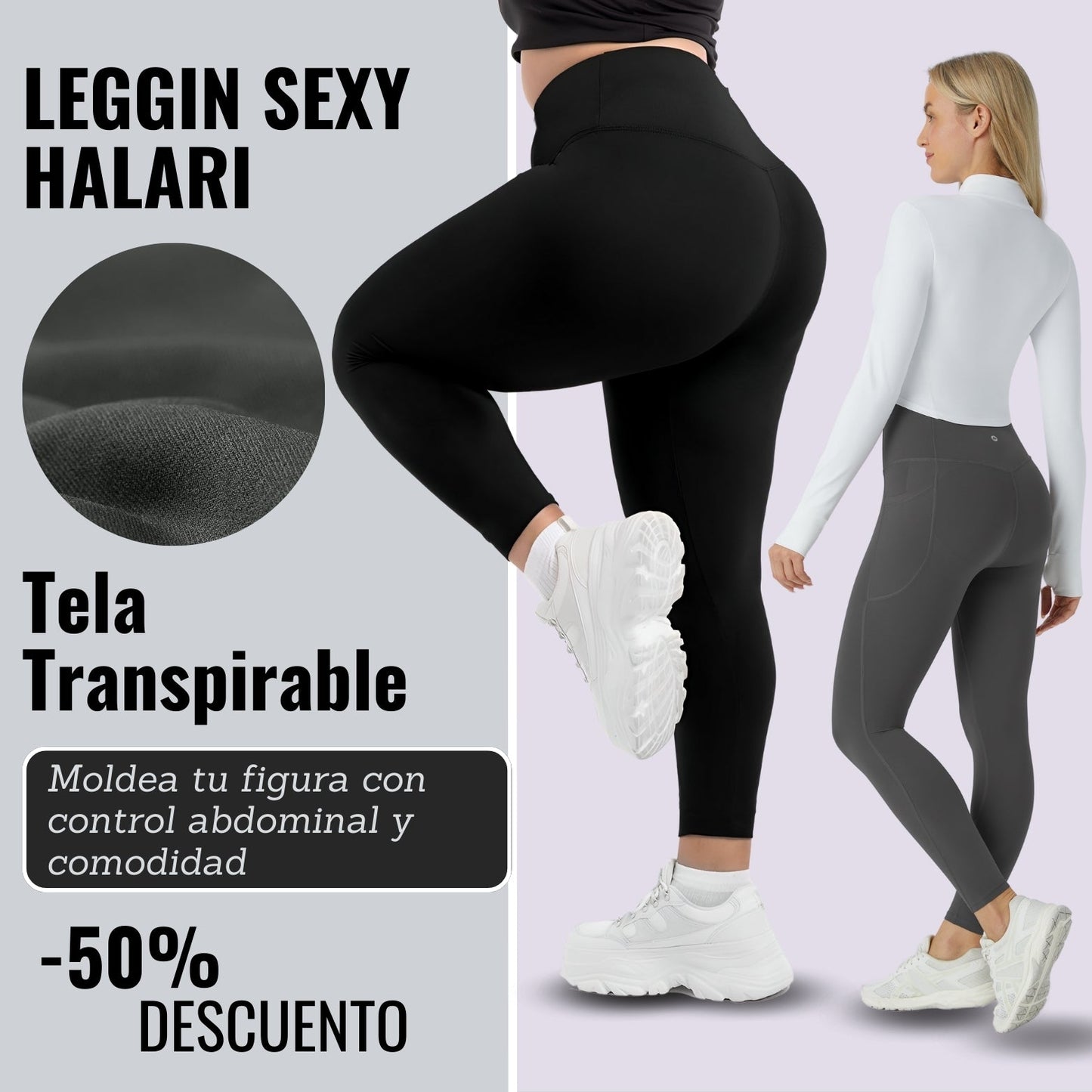 PAGA 1 LLEVA 2  ✅ Leggin Sexy OQQ: ¡Moldea tu figura y entrena con Confianza!