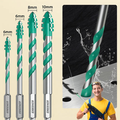 Set de 4 puntas multipropósito con 4 bordes dentados para abrir y ampliar agujeros