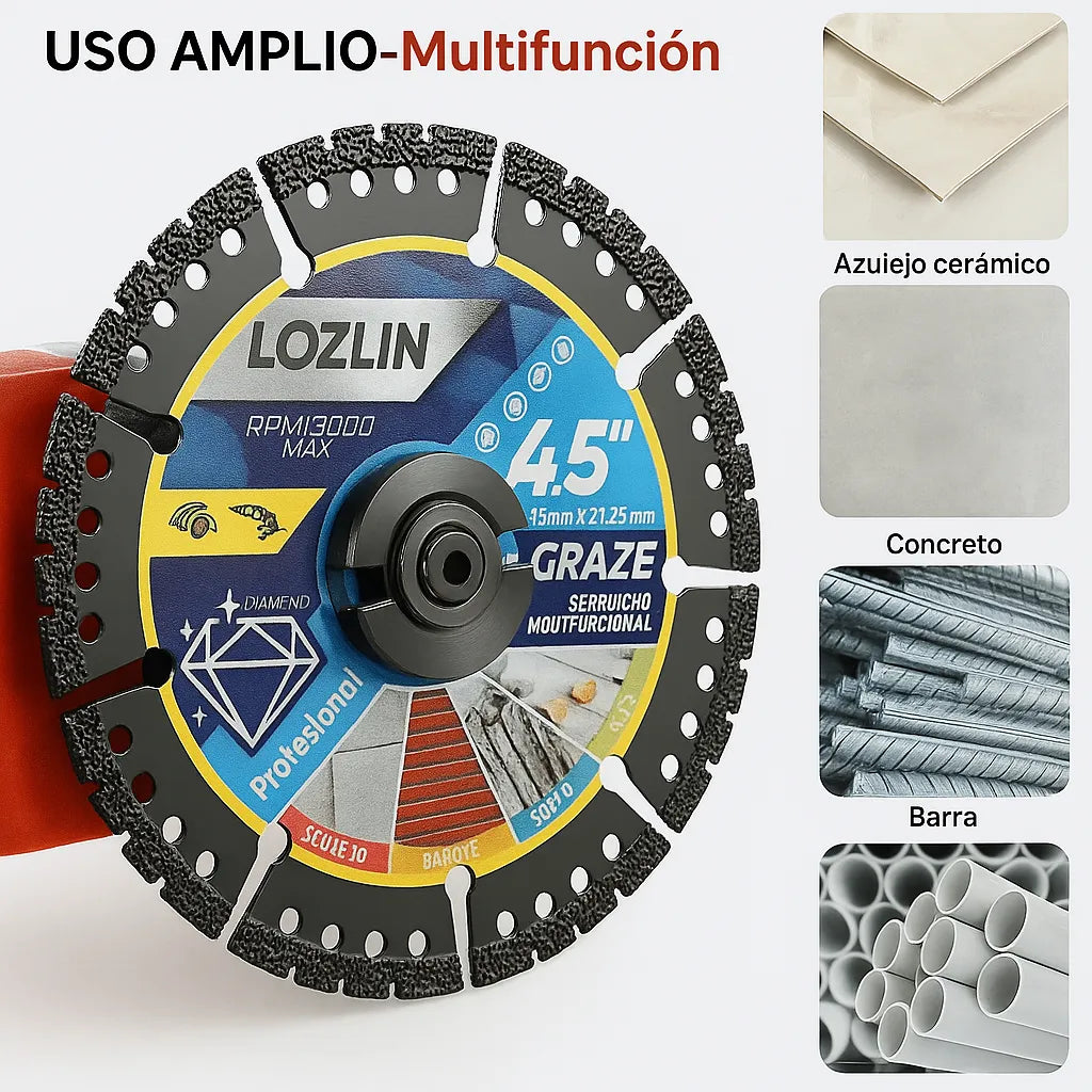 3 DISCOS DIAMANTADOS Multipropósito 4.5 "(115MM) - 🛑¡Cortes impecables sin límites!