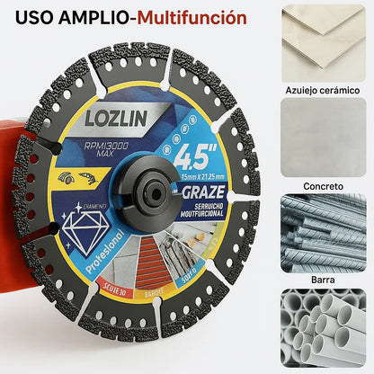 3 DISCOS DIAMANTADOS Multipropósito 4.5 "(115MM) - 🛑¡Cortes impecables sin límites!