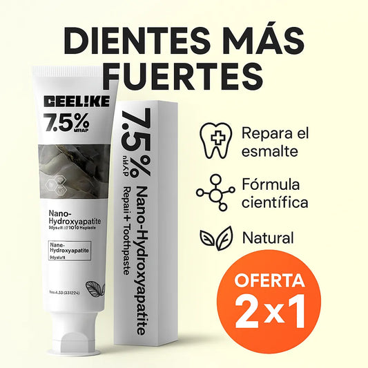 🛑OFERTA 2X1-¡Sonrisa Imparable con HydroxySmile! – Fortalece, blanquea y reduce sensibilidad sin flúor.