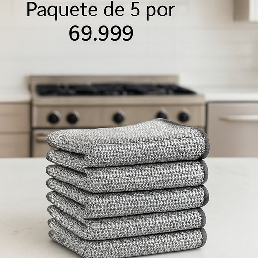 Lavavajillas-Paño de trapo que no raya ❌5 unidades