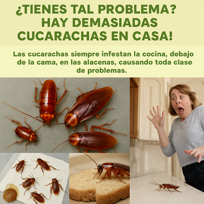 Gel mata de cucarachas (Compre 1 y llévese 1 gratis) 48 piezas