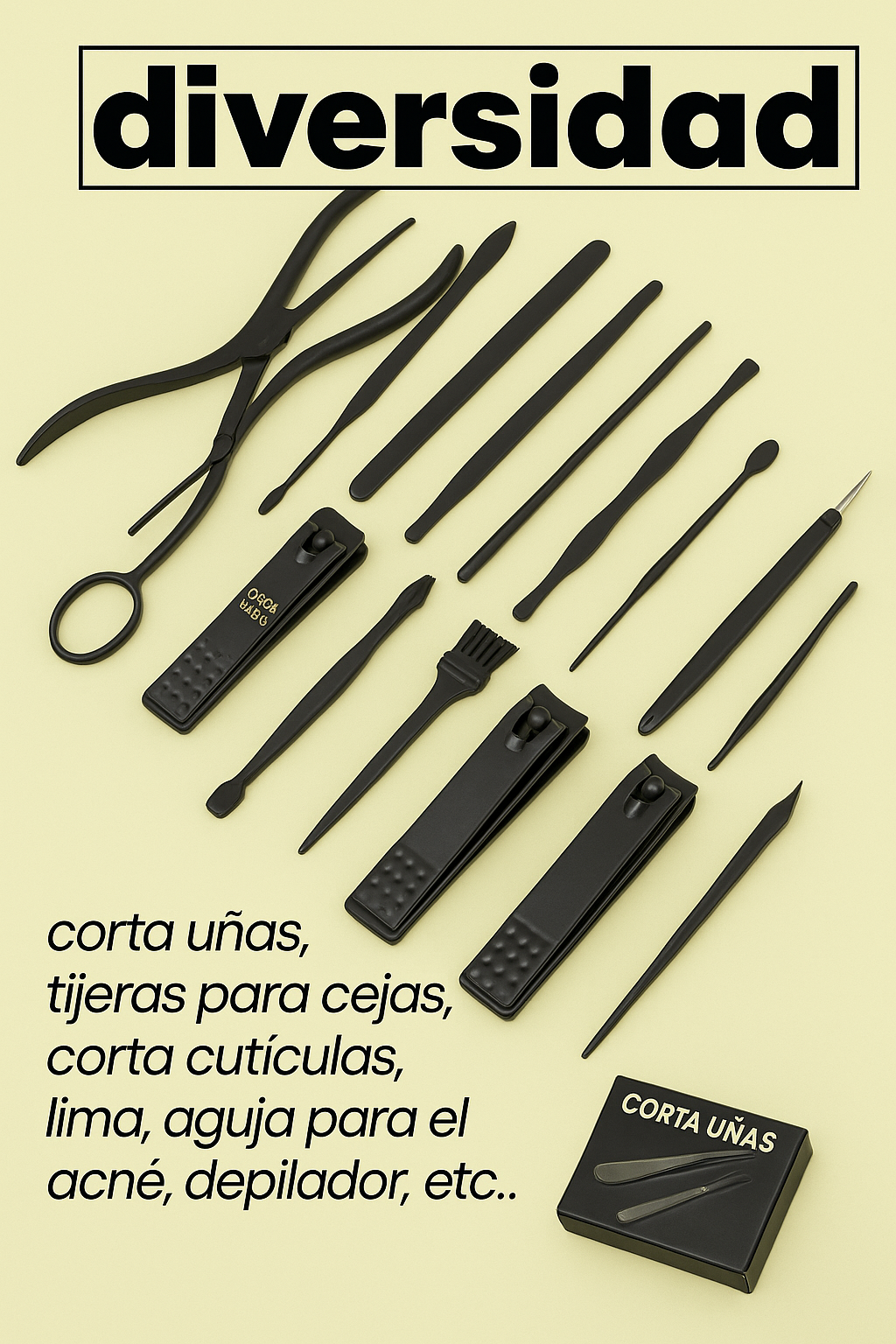 Kit de Manicure y Pedicure 16 en 1 – ¡Belleza y Cuidado en tus Manos!