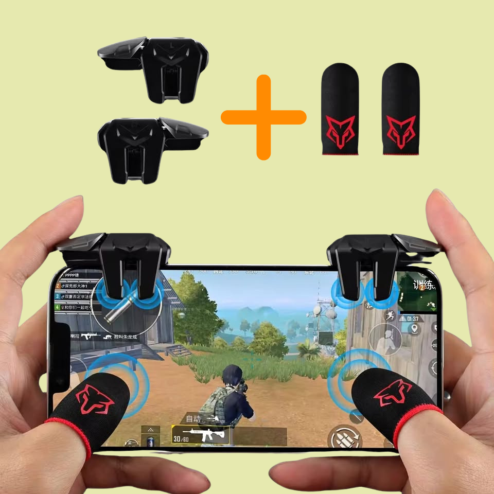 COMBO 3X1 AUDÍFONOS+GATILLOS+DEDALES GAMER