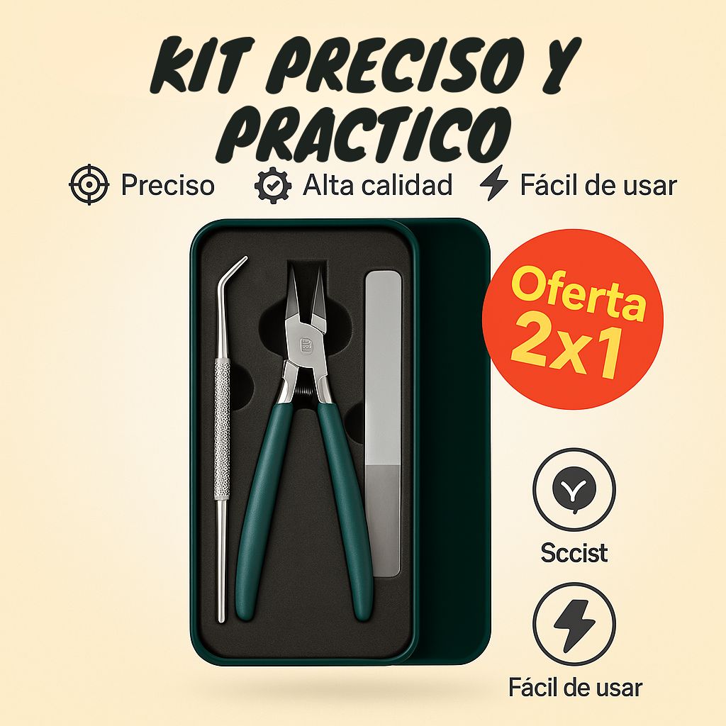 🔥OFERTA🔥 2X1 CORTA UÑAS EN ACERO INOXIDABLE 3 PIEZAS